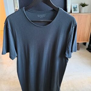 All Saints Charcoal Grey Short Sleeve Tee